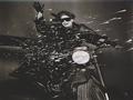 Gian Paolo Barbieri. Christiana Steidten. Moto Guzzi, Vogue Italia, 1974