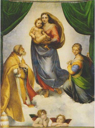 Madonna Sistina. Di Raffaello Sanzio. 1512 – 1513