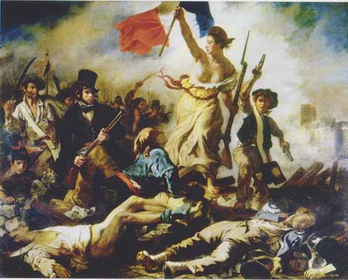 La libertà che guida il popolo. Eugéne Delacroix. 1830