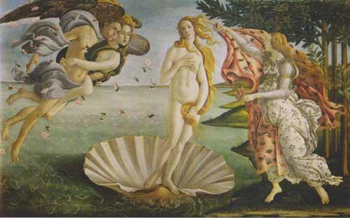 La Nascita di Venere  di sandro Botticelli ca. 1484